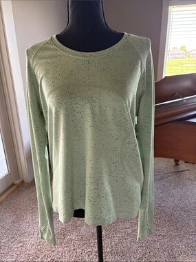 lululemon athletica Mint Speckled Long-Sleeve Top